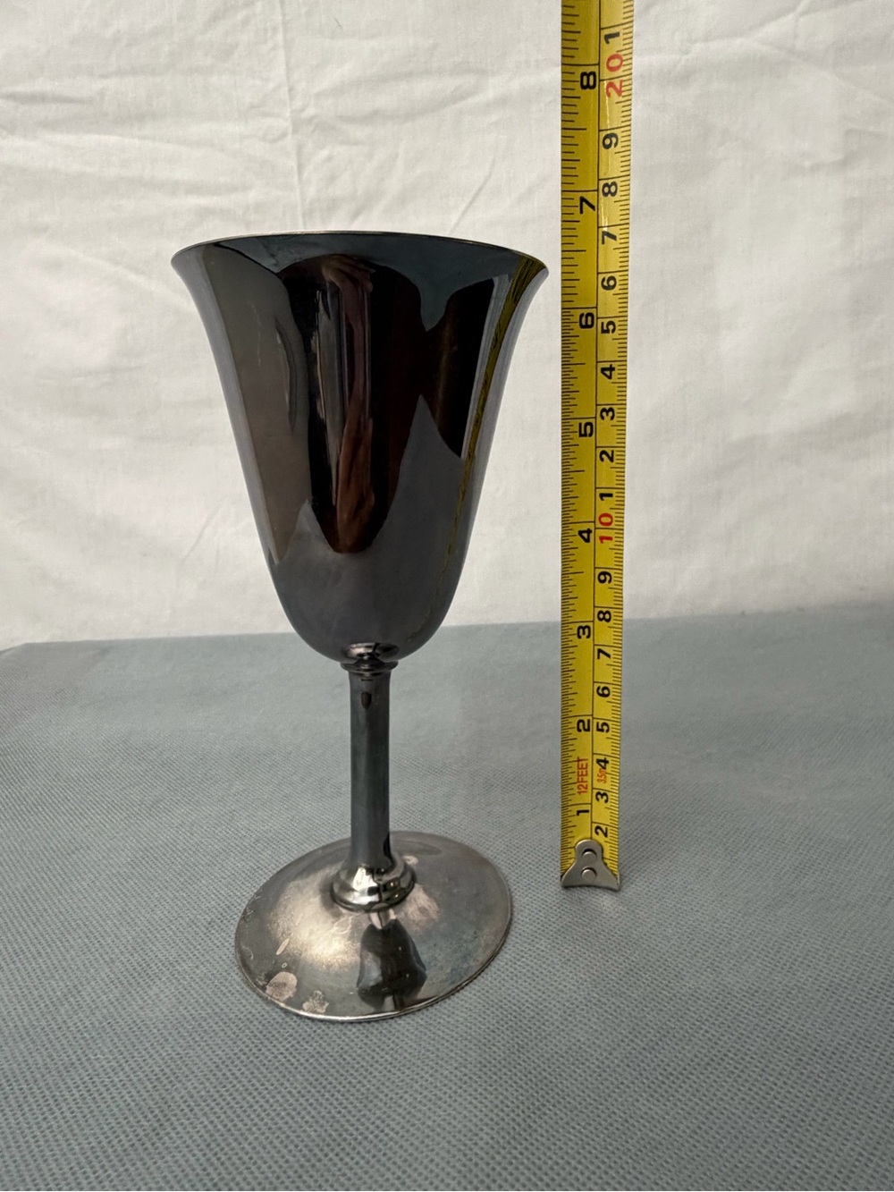 Vintage 1957 Eugen Perner EPNS Silver Plated Wine Goblet (F211)